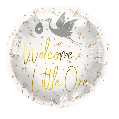 Mylar tondo 18" welcome little one