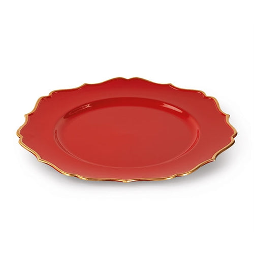 Sottopiatto rosso-oro d.325 mm