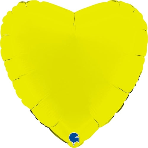 Mylar cuore 18" verde lime