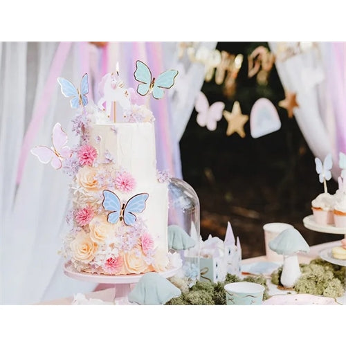 Candela di compleanno unicorno, 9 cm, mix