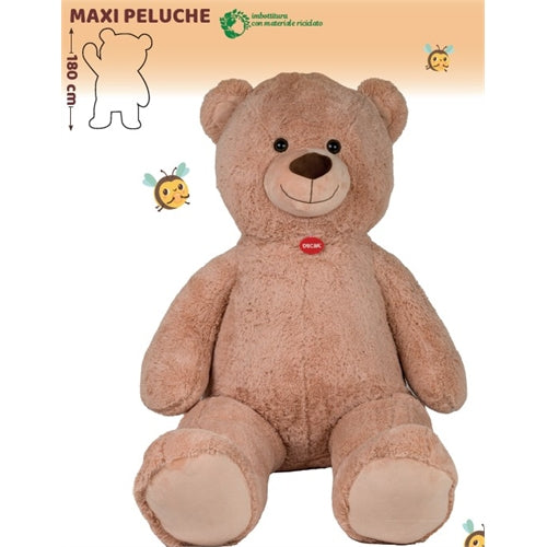 Orso beige l.180 cm con targhetta