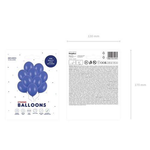 Palloncini resistenti da 30 cm, blu reale pastello