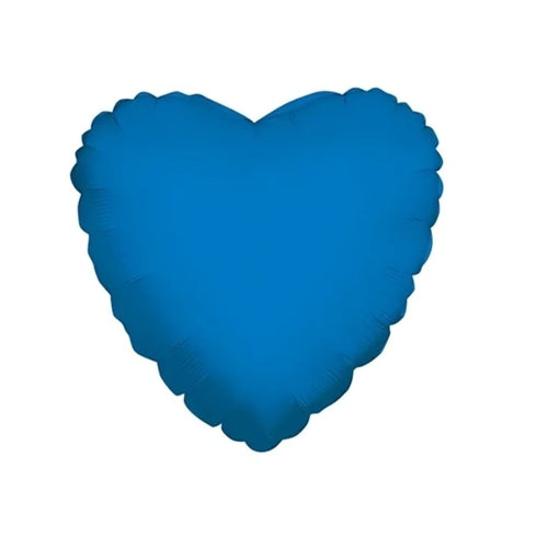Palloncino cuore blu standard shape 18" (45cm) 1pz.