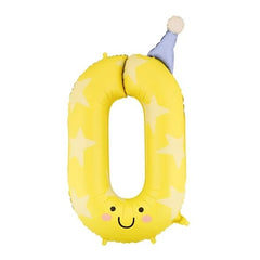 Palloncino in lamina metallica numero, 86 cm,