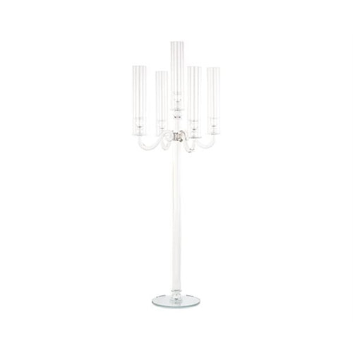 Candelabro vetro 5 bracci h.1190 mm