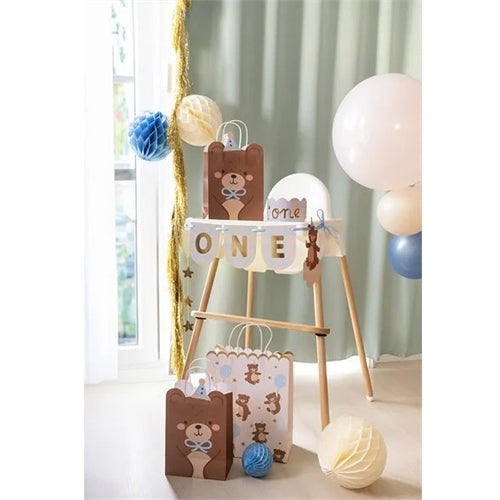 Striscione corona con orsacchiotto, 50x20,5 cm, mix