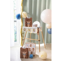 Striscione corona con orsacchiotto, 50x20,5 cm, mix