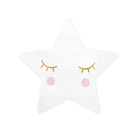 Tovaglioli little star - stella, 16x16 cm (1 confezione / 20 pezzi)
