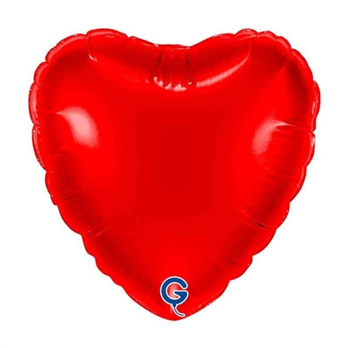 Palloncino in foil 9" cuore rosso "red"