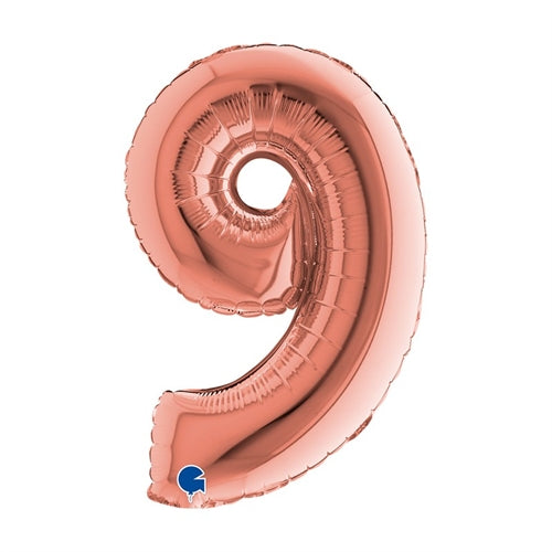Palloncino in foil 14" numero rose gold