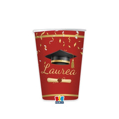 Bicchieri laurea glamour 8 pz