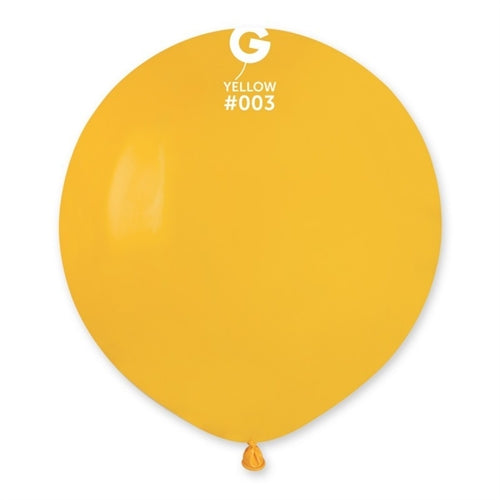 Palloni in lattice g19 19" giallo mais 003 25 pz