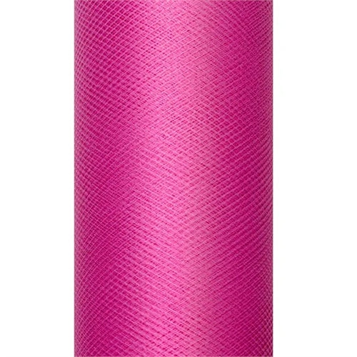 Tulle tinta unita, fucsia, 0,3 x 9 m