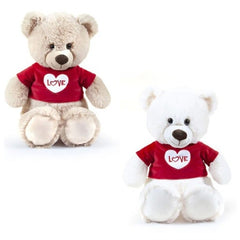 Orso l. 60 cm con t-shirt rossa