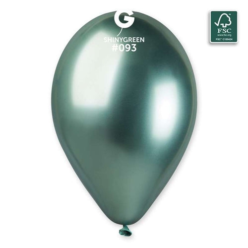 Palloncini shiny gb120 13" verde 093 50 pz