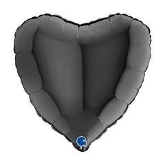 Palloncino in foil 18" cuore nero