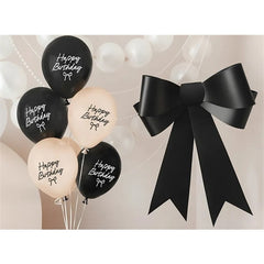 Palloncini resistenti happy birthday bows, 30 cm, mix (1 confezione / 6 pezzi)