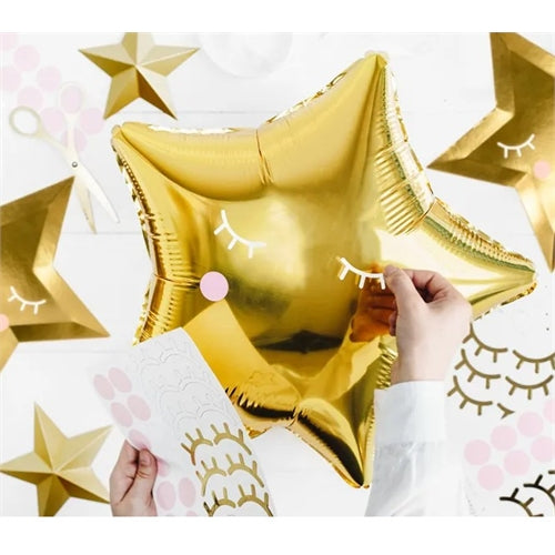 Palloncino in foil a forma di stella, 48 cm, oro