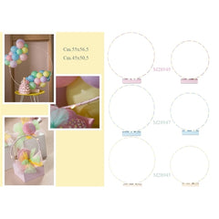 Set 2 cerchio celeste baby c/led