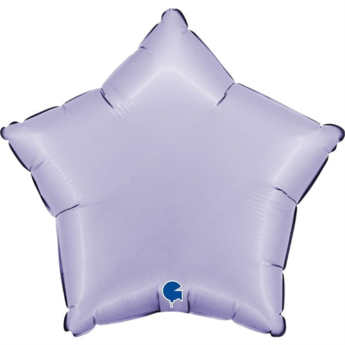 Palloncino mylar stella lilla satinato 18"