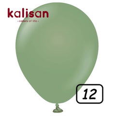 Palloncini kalisan retro eucalyptus 12 " – confezione 100 pezzi