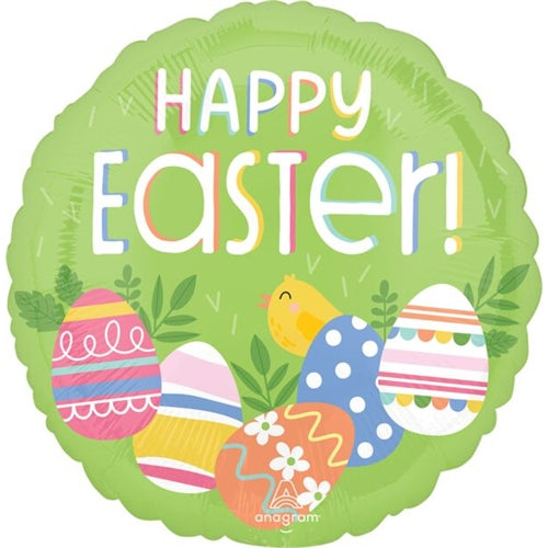 Palloncino foil 18" uova di pasqua " happy easter"