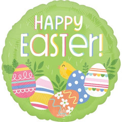Palloncino foil 18" uova di pasqua " happy easter"