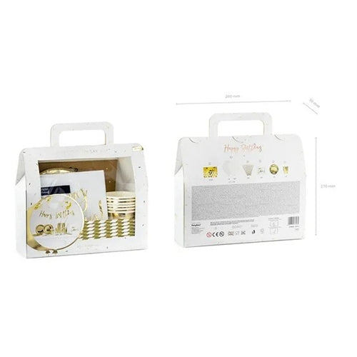 Set di decorazioni per feste - compleanno, oro (1 confezione / 60 pezzi)