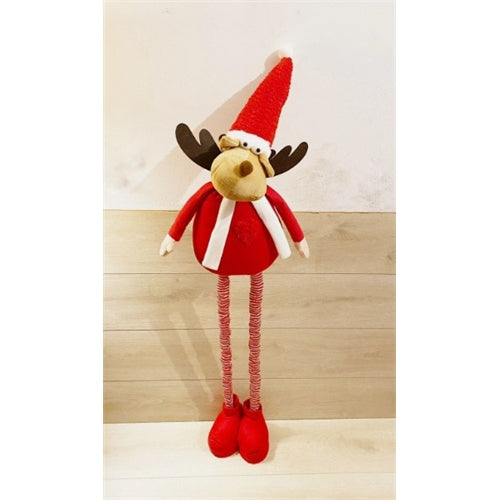 Decorazione natale renna estensibile h. 135 cm