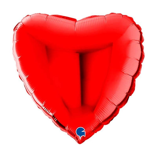 Mylar 22" cuore rosso