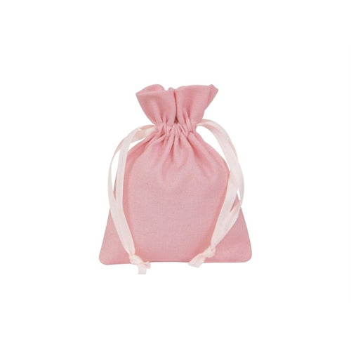 Sacchetto in cotone 9 cm x h. 12 cm rosa