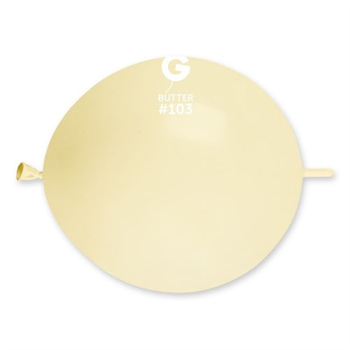 Palloncino in lattice 13” link gl13 marshmallow burro "butter 103" 50pz