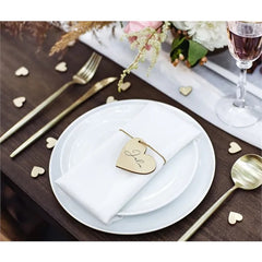 Cuori di coriandoli in legno, 2x2 cm (1 confezione / 50 pezzi)