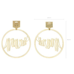 Decorazione da appendere mr mrs, 38 cm (1 confezione / 2 pezzi)