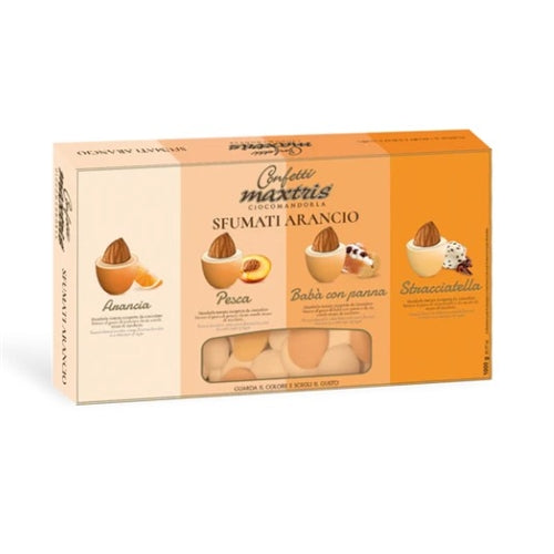 Confetti maxtris sfumati arancio ciocomandorla 1 kg