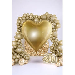 Palloncino in foil cuore xxl, 136x129 cm, oro