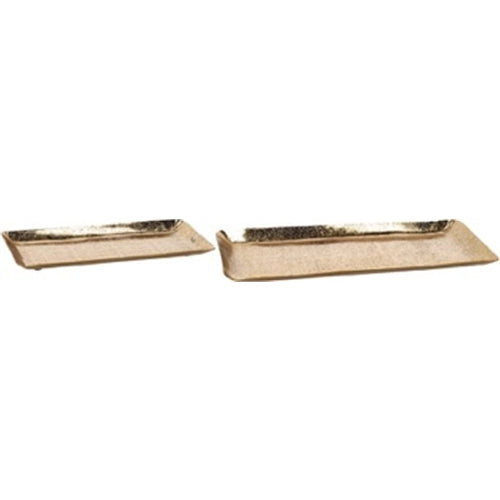 Vassoio rettangolare in metallo 30x15 cm