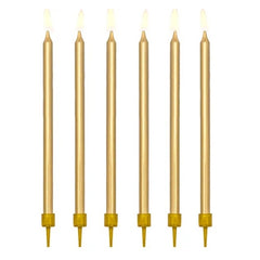 Candeline a stelo oro 12,5 cm