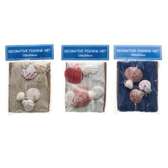 Rete cotone + conchiglie 120 cmx 250 cm