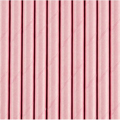 Cannucce rosa 19.5 cm 10 pz