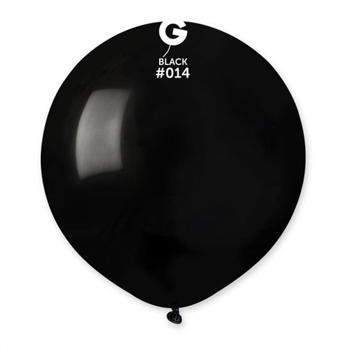 Palloncino 19" g19 nero #014 25 pz gemar