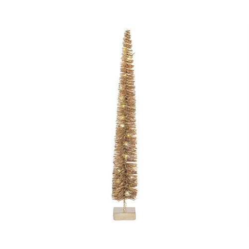 Albero di natale oro con led
