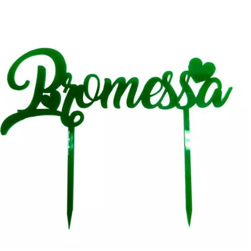 Cake topper in plex promessa