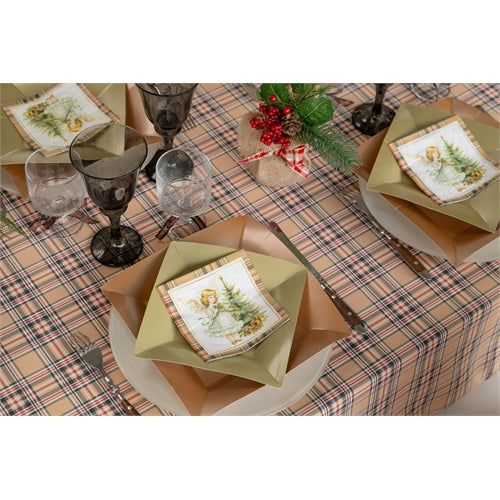 Piatti quadrati salvia – 18 × 18 cm – 10 pz
