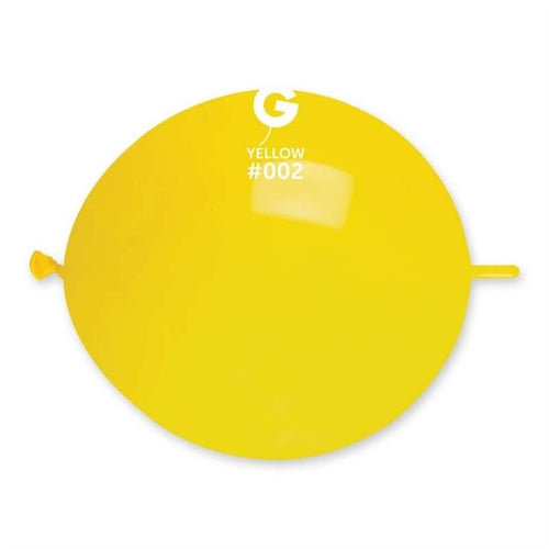 Palloncini in lattice glink 13 gemar giallo #002 50 pz