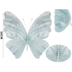Farfalla in tessuto l. 50 cm