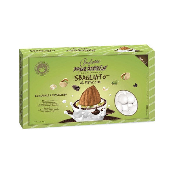 Confetti maxtris sbagliato pistacchio-bianchi  1 kg