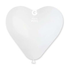 Palloncino in lattice 17” cuore cr17 bianco "white 001" 50pz