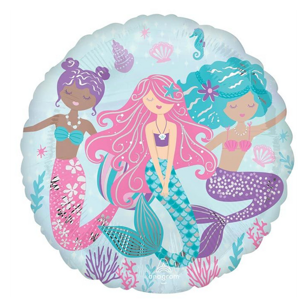 Palloncino in foil 18" sirena "shimmering mermaid"
