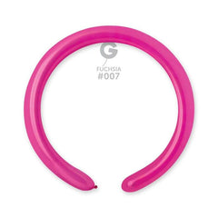 Palloncino in lattice 2” modellabile d4 fucsia "fuchsia 007" 100pz